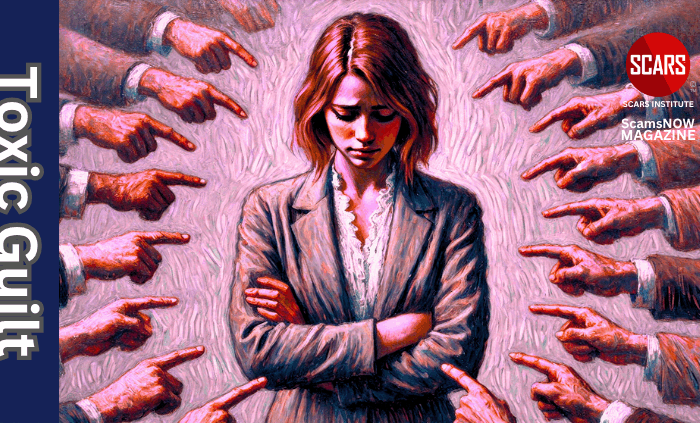 Toxic Guilt and Scam Victims Accepting False Responsibility For Scams - 2025 - on SCARS Institute ScamsNOW.com - The Magazine of Scams, Scam Victims, and Scam Psychology