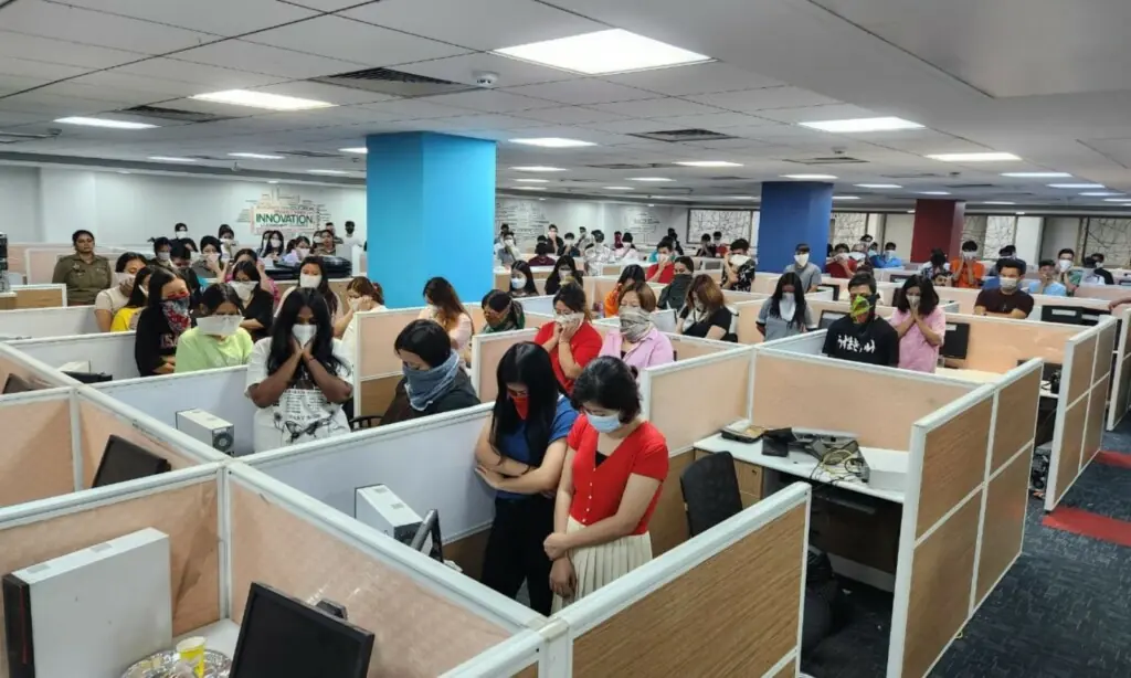 Indian Scammer Call Center Shut Down 84 Arrested
