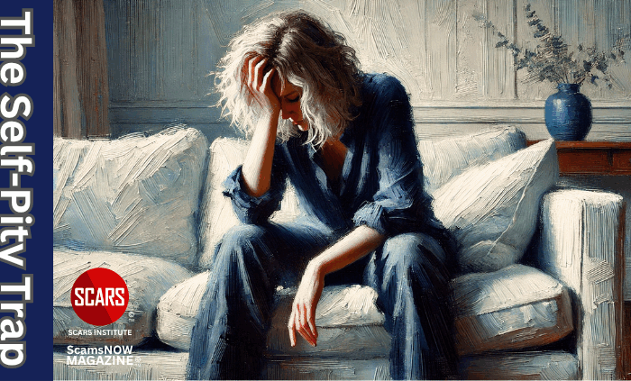 ScamsNOW.com! The Magazine for Scam Victims/Survivors from SCARS Institute - 2024/2025 37 The Self-Pity Trap & How To Overcome It - on ScamsNOW.com