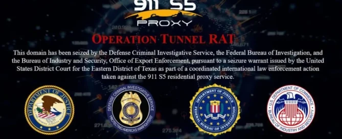 911 S5 Botnet Dismantled - Another Major Botnet Taken Down By Law Enforcement - 2024 - on SCARS ScamsNOW.com