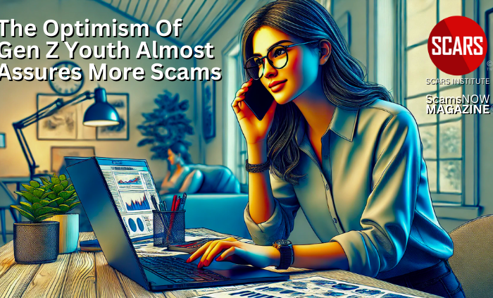 The Optimism of Gen Z Youth Almost Assures More Scams - 2024 - on SCARS Institute ScamsNOW.com - The Magazine of Scams Fraud and Cybercrime