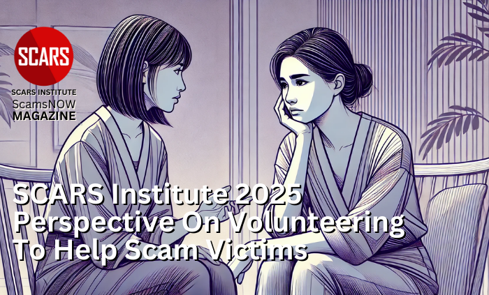 SCARS Institute 2025 Perspective on Volunteering to Help Scam Victims - on SCARS Institute ScamsNOW.com - The Magazine of Scams