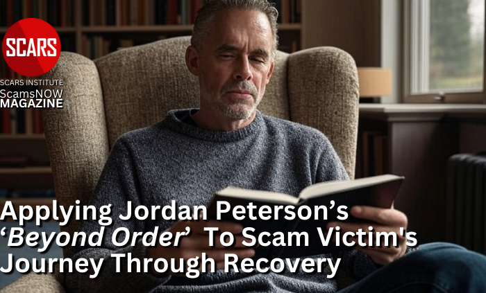 Applying Beyond Order by Jordan Peterson to the Scam Victim's Journey Through Recovery - 2024 - on SCARS Institute ScamsNOW.com - The Magazine of Scams