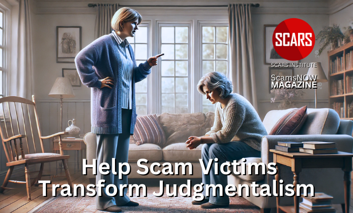 Reflective Questioning to Help Scam Victims Transform Judgmentalism into a Safer Conversation - 2024 - on SCARS Institute ScamsNOW.com - The Magazine of Scams