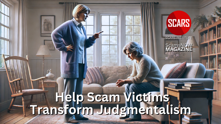 Reflective Questioning to Help Scam Victims Transform Judgmentalism into a Safer Conversation - 2024 - on SCARS Institute ScamsNOW.com - The Magazine of Scams