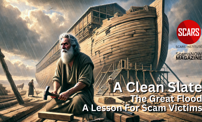 A Clean Slate - Understanding the Context of the Great Flood in the Book of Enoch and the Lesson it Teaches to Scam Victims - 2025 - on SCARS Institute ScamsNOW.com - The Magazine of Scams