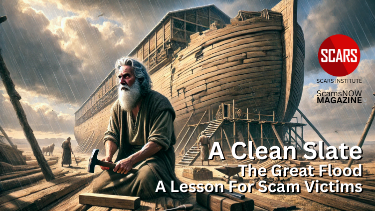 A Clean Slate - Understanding the Context of the Great Flood in the Book of Enoch and the Lesson it Teaches to Scam Victims - 2025 - on SCARS Institute ScamsNOW.com - The Magazine of Scams