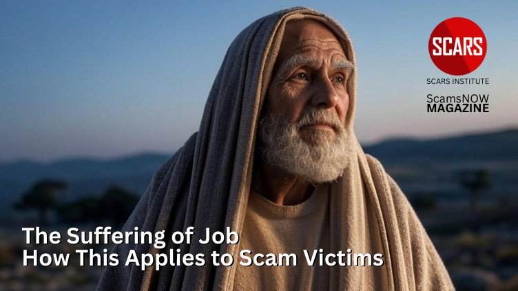 The Suffering of Job and How This Applies to Scam Victims - 2025 - on SCARS Institute ScamsNOW.com - The Magazine of Scams