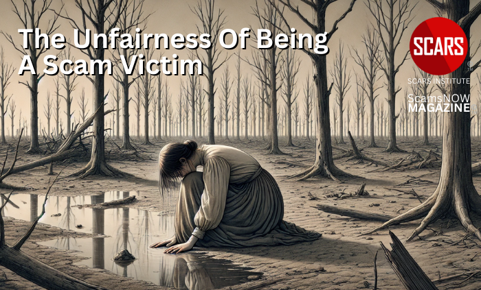 The Unfairness of Being a Scam Victim - 2025 - on SCARS Institute ScamsNOW.com - The Magazine of Scams