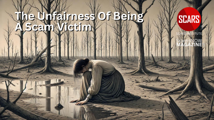 The Unfairness of Being a Scam Victim - 2025 - on SCARS Institute ScamsNOW.com - The Magazine of Scams