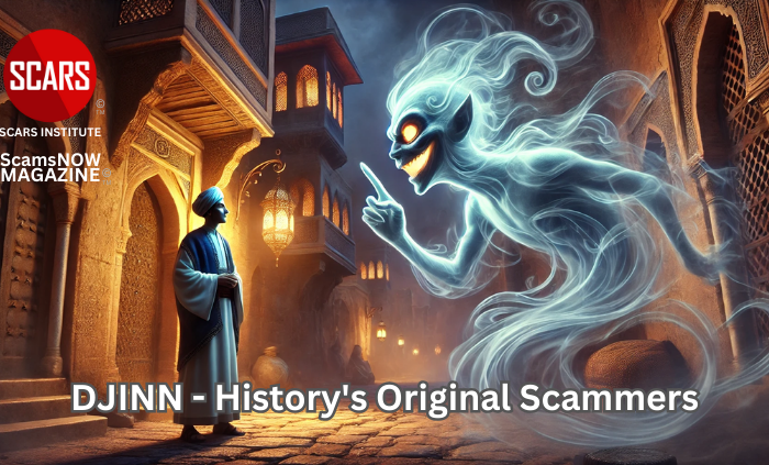 DJINN - History's Original Scammers - 2025 - on SCARS Institute ScamsNOW.com - The Magazine of Scams