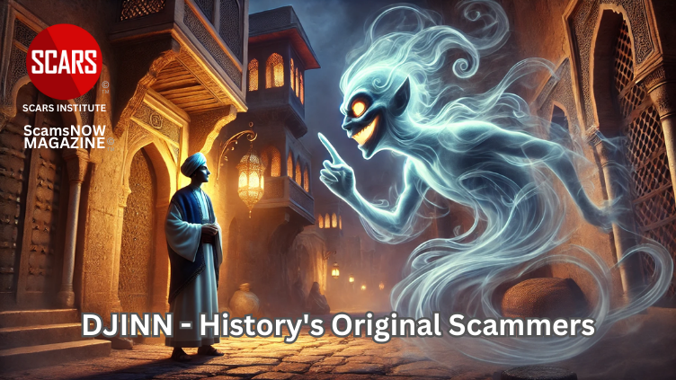 DJINN - History's Original Scammers - 2025 - on SCARS Institute ScamsNOW.com - The Magazine of Scams