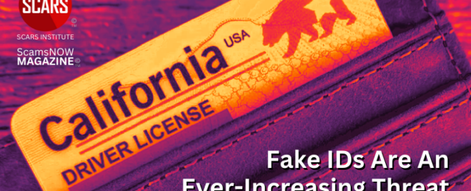Fake IDs are an Ever-Increasing Threat and Massively Contribute to All Forms of Scams and Fraud - 2025 - on SCARS Institute ScamsNOW.com - The Magazine of Scams