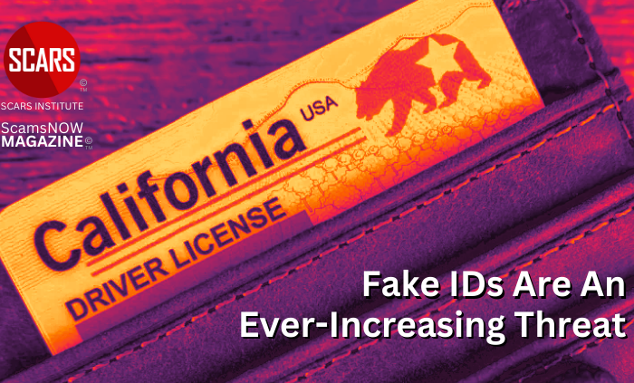 Fake IDs are an Ever-Increasing Threat and Massively Contribute to All Forms of Scams and Fraud - 2025 - on SCARS Institute ScamsNOW.com - The Magazine of Scams