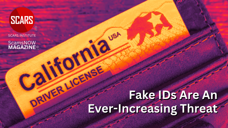 Fake IDs are an Ever-Increasing Threat and Massively Contribute to All Forms of Scams and Fraud - 2025 - on SCARS Institute ScamsNOW.com - The Magazine of Scams