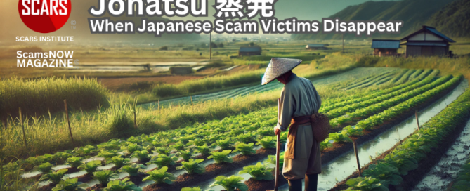 Jōhatsu 蒸発 - When Japanese Scam Victims Disappear - A Unique Coping Mechanism - 2025 - on SCARS Institute ScamsNOW.com - The Magazine of Scams