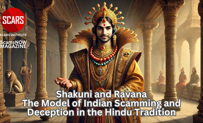 Shakuni and Ravana - the Model of Indian Scamming and Deception in the Hindu Tradition and the Punishment They Deserve - 2025 - on SCARS Institute ScamsNOW.com - The Magazine of Scams