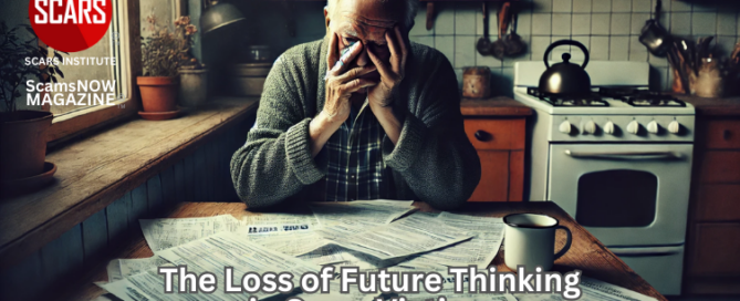 The Loss of Future Thinking in Scam Victims and How to Regain It through Recovery - 2025 - on SCARS Institute ScamsNOW.com - The Magazine of Scams