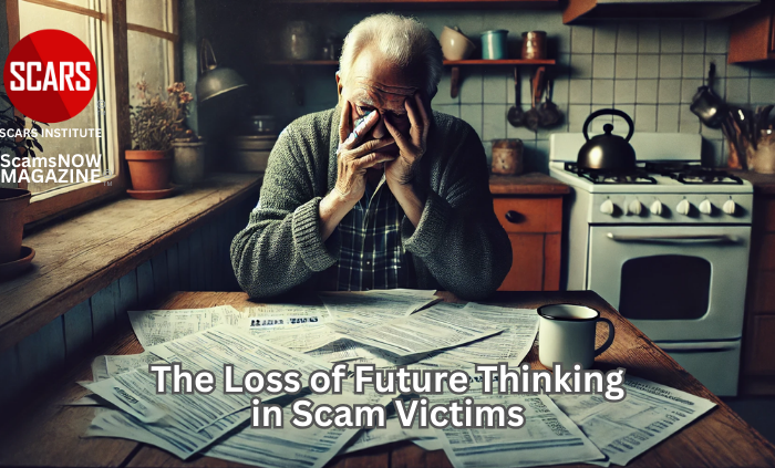 The Loss of Future Thinking in Scam Victims and How to Regain It through Recovery - 2025 - on SCARS Institute ScamsNOW.com - The Magazine of Scams