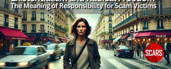 Existentialism and Radical Freedom - the Meaning of Responsibility for Scam Victims - 2025 - on SCARS Institute ScamsNOW.com - The Magazine of Scams