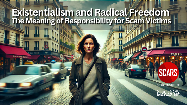 Existentialism and Radical Freedom - the Meaning of Responsibility for Scam Victims - 2025 - on SCARS Institute ScamsNOW.com - The Magazine of Scams