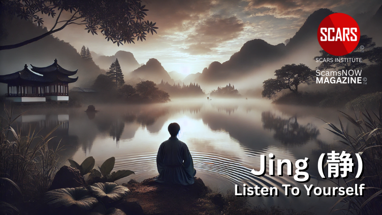 Jing (静) - the Silence that lets You Listen to Yourself for Scam Victim Recovery - 2025 - on SCARS Institute ScamsNOW.com - The Magazine of Scams