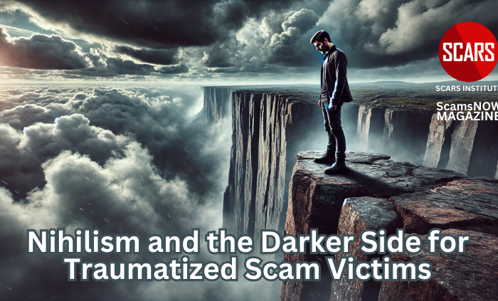 Nihilism and the Darker Side for Traumatized Scam Victims After a Relationship Scam - 2025 - on SCARS Institute ScamsNOW.com - The Magazine of Scams