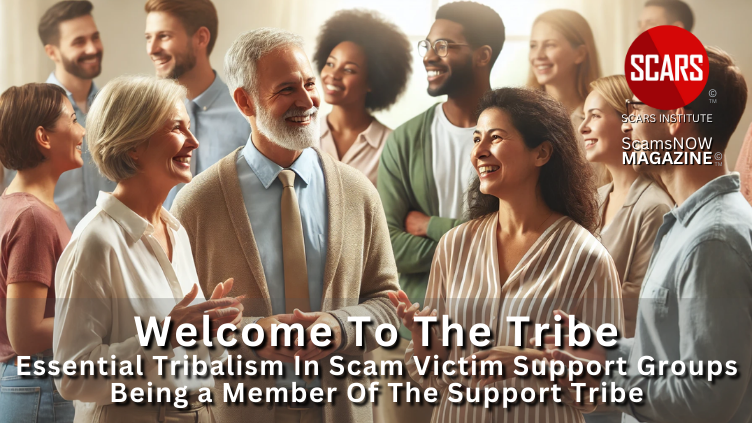 Essential Tribalism in Scam Victim Support Groups - Being a Member of the Support Tribe - 2025 - on SCARS Institute ScamsNOW.com - The Magazine of Scams