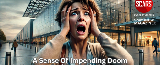 A Sense of Impending Doom and Scam Victims - 2025 - on SCARS Institute ScamsNOW.com - The Magazine of Scams
