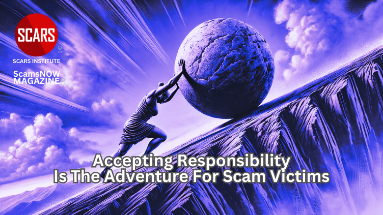 Accepting Responsibility is the Adventure for Scam Victims on the Road to Recovery - 2025 - on SCARS Institute ScamsNOW.com - The Magazine of Scams