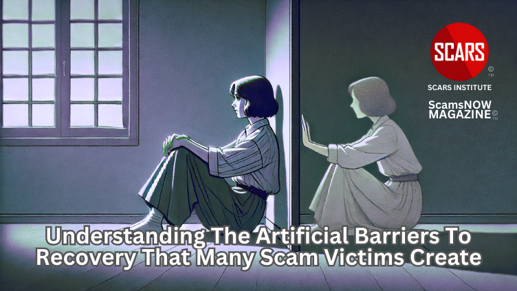 Understanding the Artificial Barriers to Recovery that Many Scam Victims Create - 2025 - on SCARS Institute ScamsNOW.com - The Magazine of Scams