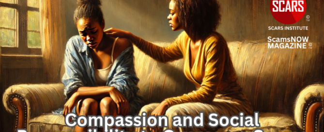 From Pain to Empowerment: Using Compassion and Social Responsibility to Overcome Scams - 2025 - on SCARS Institute ScamsNOW.com - The Magazine of Scams