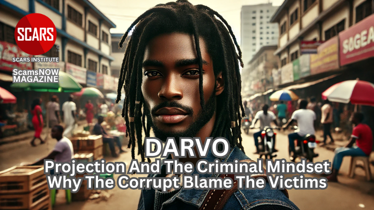 DARVO - Projection and the Criminal Mindset - Why the Corrupt Blame the Victims - 2025 - on SCARS Institute ScamsNOW.com - The Magazine of Scams