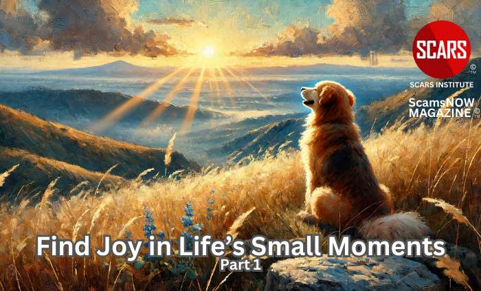 Rediscovering Light: How Scam Victims Can Find Joy in Life’s Small Moments - Part 1 - 2025 - on SCARS Institute ScamsNOW.com - The Magazine of Scam