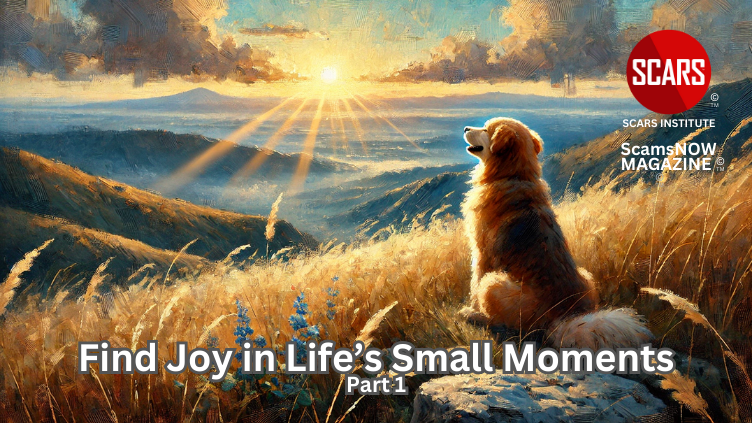 Rediscovering Light: How Scam Victims Can Find Joy in Life’s Small Moments - Part 1 - 2025 - on SCARS Institute ScamsNOW.com - The Magazine of Scam