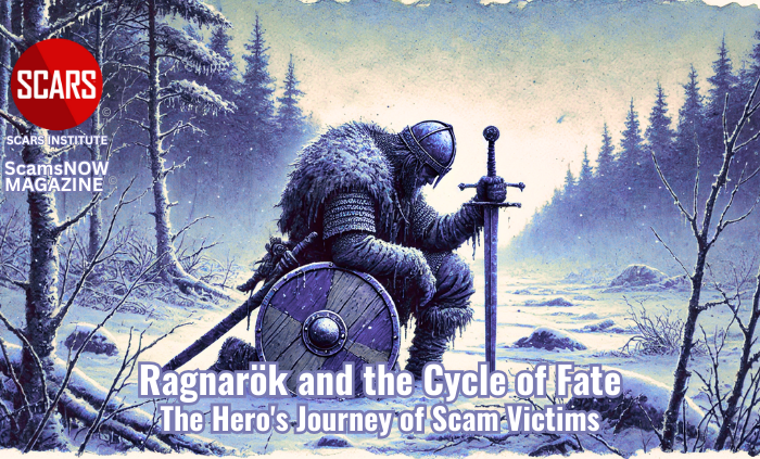 Ragnarök and the Cycle of Fate - The Hero's Journey of Scam Victims - 2025 - on SCARS Institute ScamsNOW.com - The Magazine of Scams