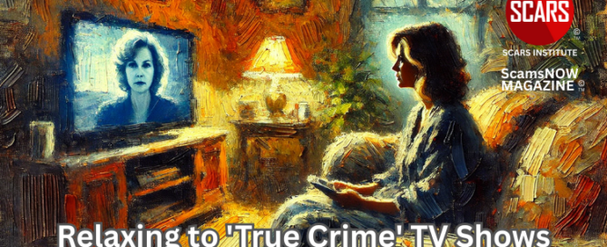 Relaxing to 'True Crime' TV Shows Can Be a Red Flag for Psychological Issues - 2025 - on SCARS Institute ScamsNOW.com - The Magazine of Scams