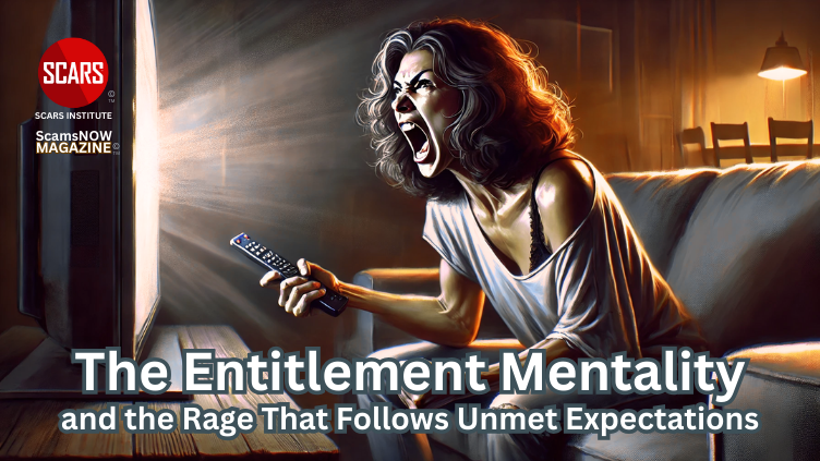 The Entitlement Mentality and the Rage That Follows Unmet Expectations - 2025 - on SCARS Institute ScamsNOW.com - The Magazine of Scams