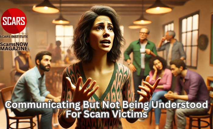 Communicating But Not Being Understood for Scam Victims - 2025 - on SCARS Institute ScamsNOW.com - The Magazine of Scams