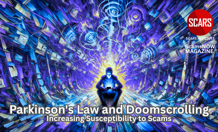 Parkinson's Law and Doomscrolling - Increasing Susceptibility to Scams - 2025 - on SCARS Institute ScamsNOW.com - The Magazine of Scam