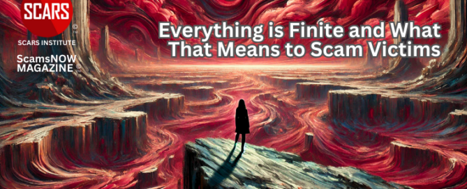 Everything is Finite and What That Means to Scam Victims - 2025 - on SCARS Institute ScamsNOW.com - The Magazine of Scam