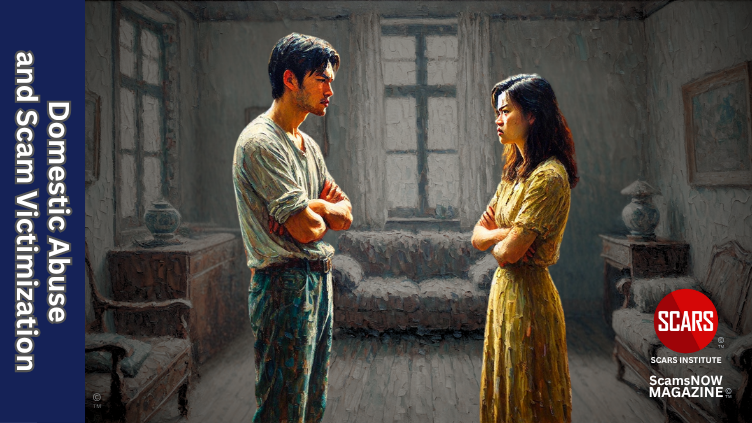 Scam Victimization and Risks for Domestic Abuse - 2025 - on SCARS Institute ScamsNOW.com - The Magazine of Scams, Scam Victims, and Scam Psychology