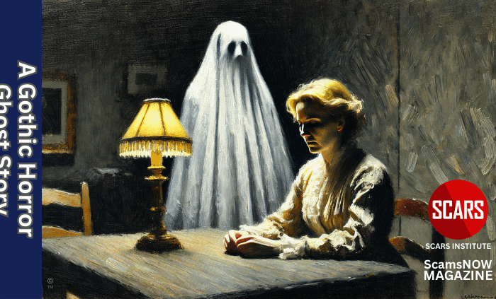 Scam Victims Recovery - A Gothic Horror Ghost Story for Many - 2025 - on SCARS Institute ScamsNOW.com - The Magazine of Scams, Scam Victims, and Scam Psychology
