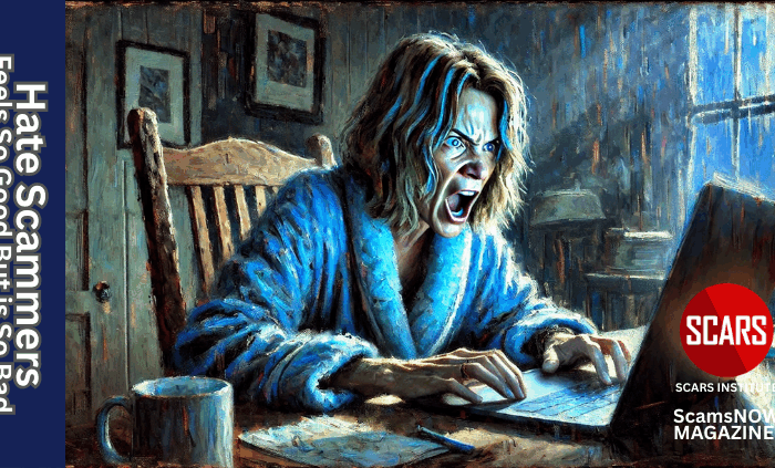 Hate for Scammers and Criminals Feels So Good But is So Bad for Scam Victims - 2025 - on SCARS Institute ScamsNOW.com - The Magazine of Scam