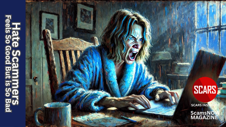 Hate for Scammers and Criminals Feels So Good But is So Bad for Scam Victims - 2025 - on SCARS Institute ScamsNOW.com - The Magazine of Scam