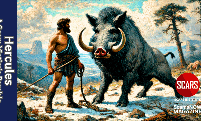 The Trials of Hercules - A Mythological Parable for Scam Victims - 2025 - on SCARS Institute ScamsNOW.com - The Magazine of Scams, Scam Victims, and Scam Psychology