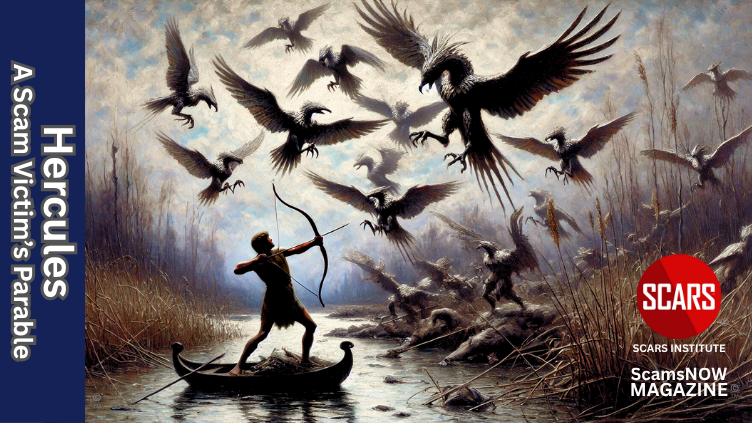 The Trials of Hercules - A Mythological Parable for Scam Victims - 2025 - on SCARS Institute ScamsNOW.com - The Magazine of Scams, Scam Victims, and Scam Psychology