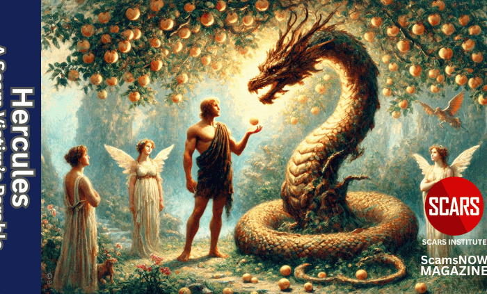 The Trials of Hercules - A Mythological Parable for Scam Victims - 2025 - on SCARS Institute ScamsNOW.com - The Magazine of Scams, Scam Victims, and Scam Psychology