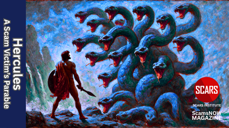 The Trials of Hercules - A Mythological Parable for Scam Victims - 2025 - on SCARS Institute ScamsNOW.com - The Magazine of Scams, Scam Victims, and Scam Psychology