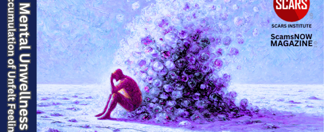Mental Unwellness is Born Out of an Accumulation of Unfelt Feelings - 2025 - on SCARS Institute ScamsNOW.com - The Magazine of Scams, Scam Victims, and Scam Psychology